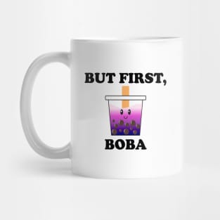 But First, Boba - Cute Galaxy Boba Bubble Tea Mug